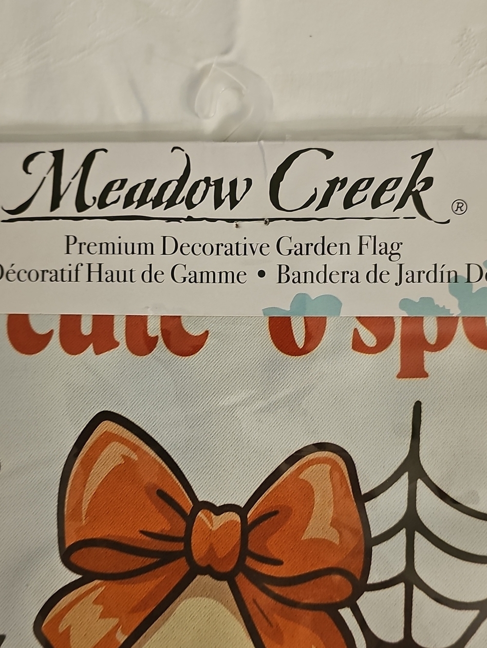 Medow Creek Door And Matching Flag "Too Cute to Spook" Ghost Costume - Picture 6 of 6